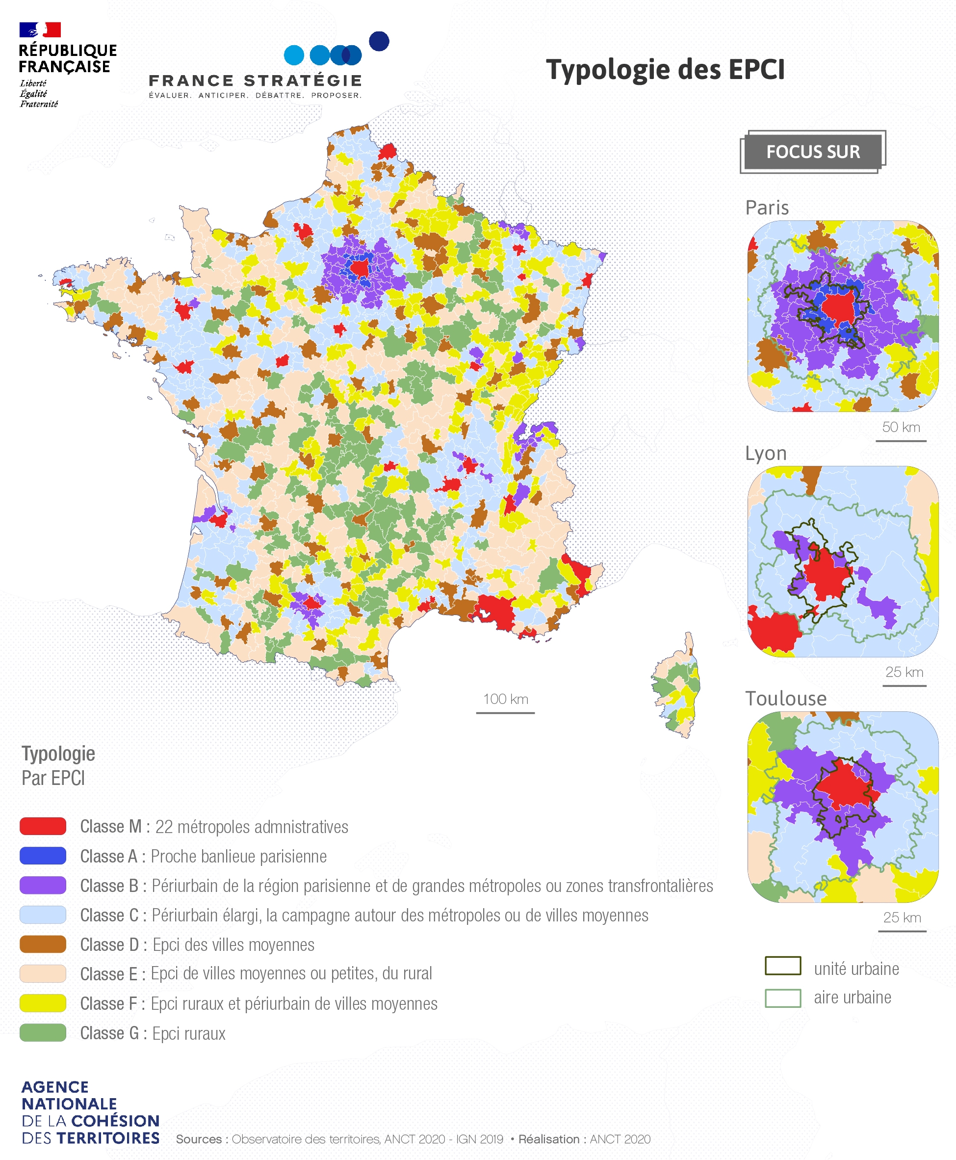carte typologie des EPCI